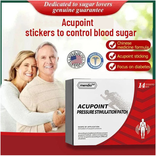 Acupoint stickers to control blood sugar