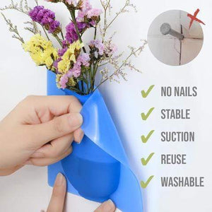 Stick-on Silicone Vase